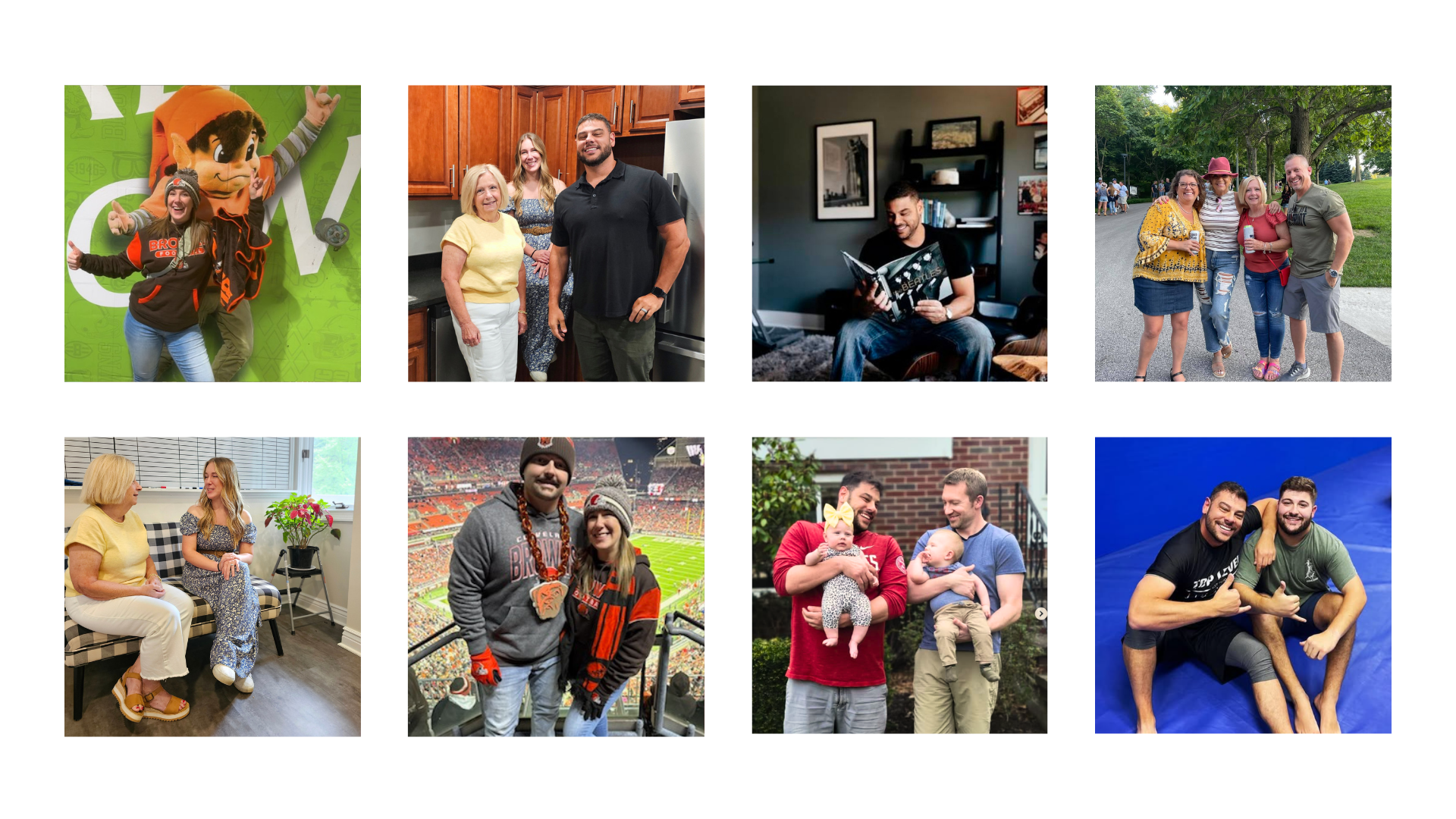 The Limitless Ohio Real Estate Group Kathy Archer, Shane Shannon, and Sarah Jobin Spaller wearing Ohio gear, receiving real estate awards, attending local sporting events, and enjoying time with their loved ones and pets.